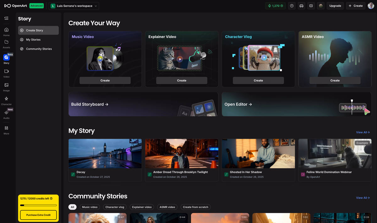 Exploring the Challenges of Automated Music Videos with OpenArt