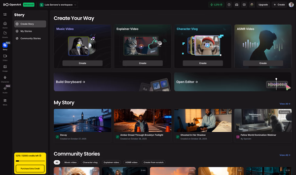Exploring the Challenges of Automated Music Videos with OpenArt
